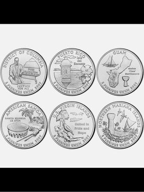 2009 Uncirculated District of Columbia & U.S. Territories Quarter Set